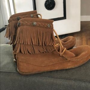 Minnetonka Moccasin booties.